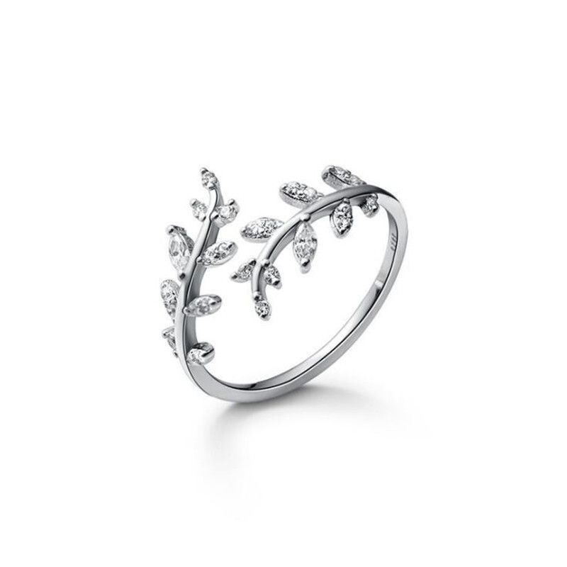 Shopno Jewellery Silver Leaf Finger Ring